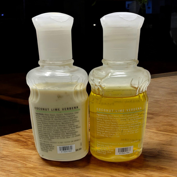 Bath & Body Works Original COCONUT LIME VERBENA Lotion Gel 4 oz Discontinued - Picture 2 of 3